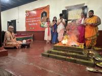 Purnahuti and Pujana by HH Swamiji at Shri Vishveshwara Venugopala Temple; Paduka Pujana (14 Feb 2026) Pictures Courtesy of Shri Shriram Shirali